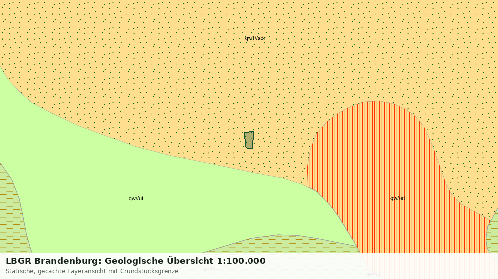 Statische Kartenansicht: LBGR Brandenburg: Geologische Übersicht 1:100.000