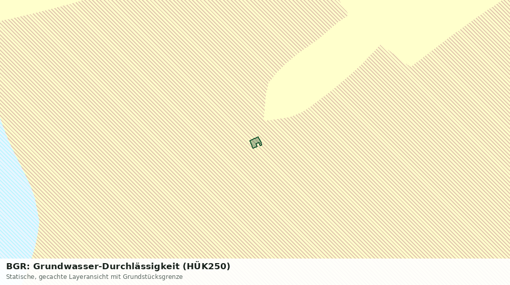 Statische Kartenansicht: BGR: Grundwasser-Durchlässigkeit (HÜK250)