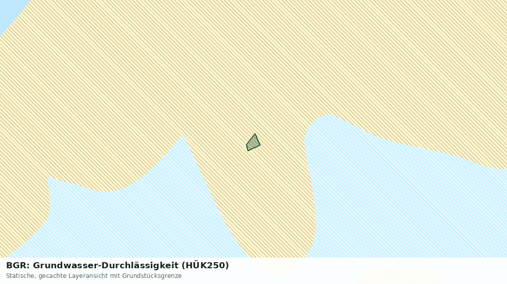 Statische Kartenansicht: BGR: Grundwasser-Durchlässigkeit (HÜK250)