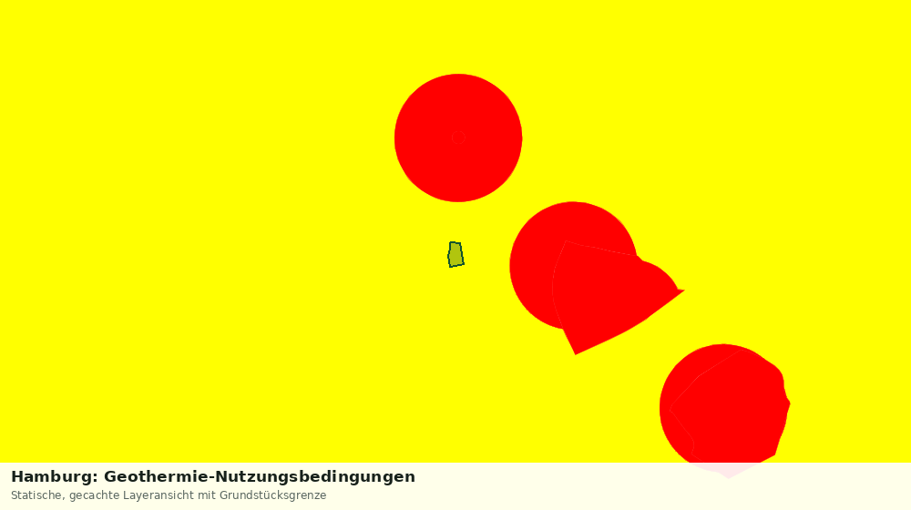 Statische Kartenansicht: Hamburg: Geothermie-Nutzungsbedingungen