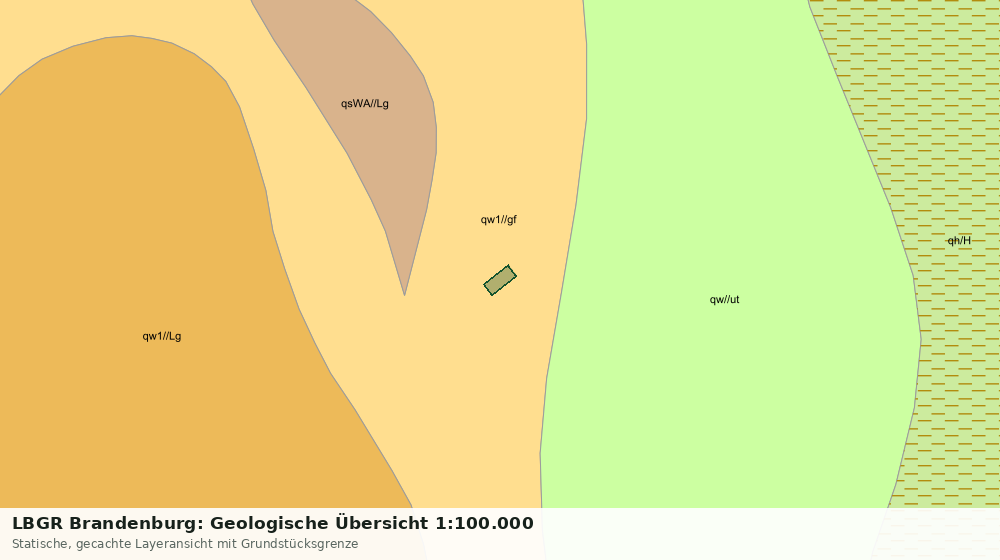 Statische Kartenansicht: LBGR Brandenburg: Geologische Übersicht 1:100.000