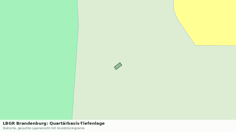Statische Kartenansicht: LBGR Brandenburg: Quartärbasis-Tiefenlage