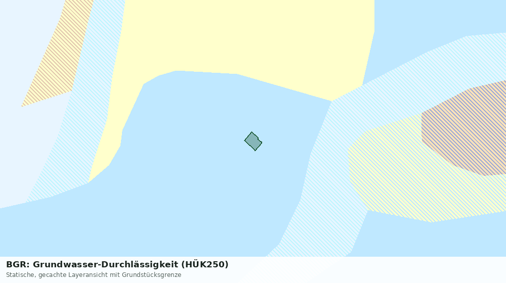 Statische Kartenansicht: BGR: Grundwasser-Durchlässigkeit (HÜK250)