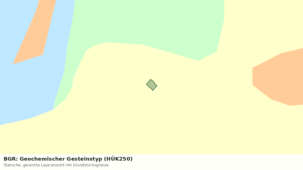 Statische Kartenansicht: BGR: Geochemischer Gesteinstyp (HÜK250)