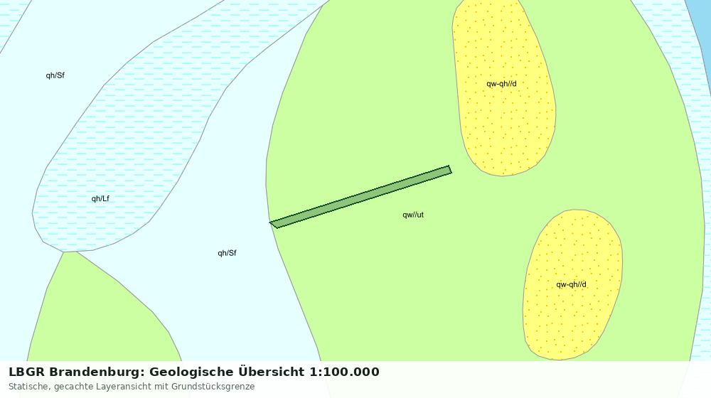 Statische Kartenansicht: LBGR Brandenburg: Geologische Übersicht 1:100.000