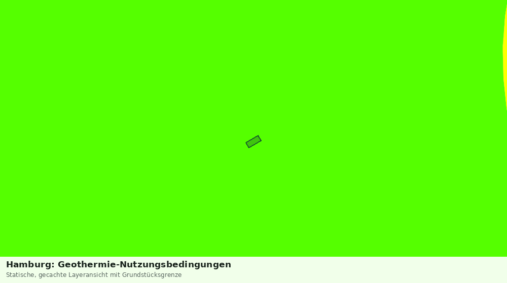Statische Kartenansicht: Hamburg: Geothermie-Nutzungsbedingungen