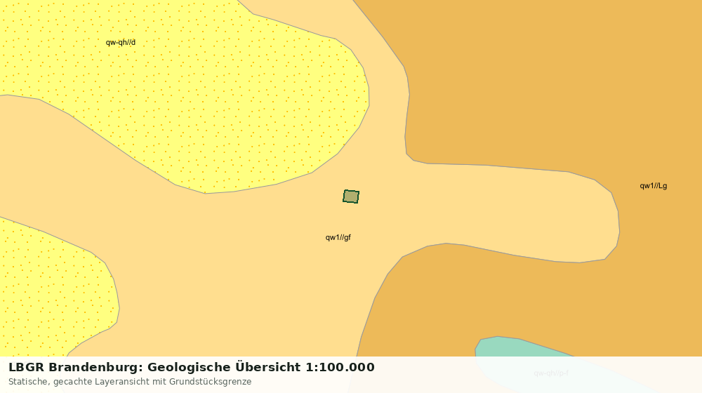 Statische Kartenansicht: LBGR Brandenburg: Geologische Übersicht 1:100.000
