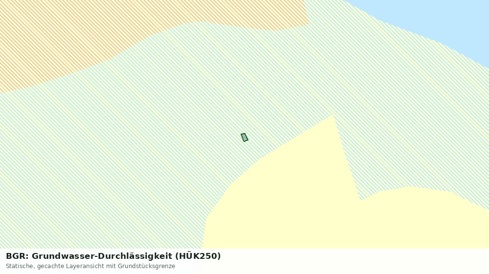 Statische Kartenansicht: BGR: Grundwasser-Durchlässigkeit (HÜK250)