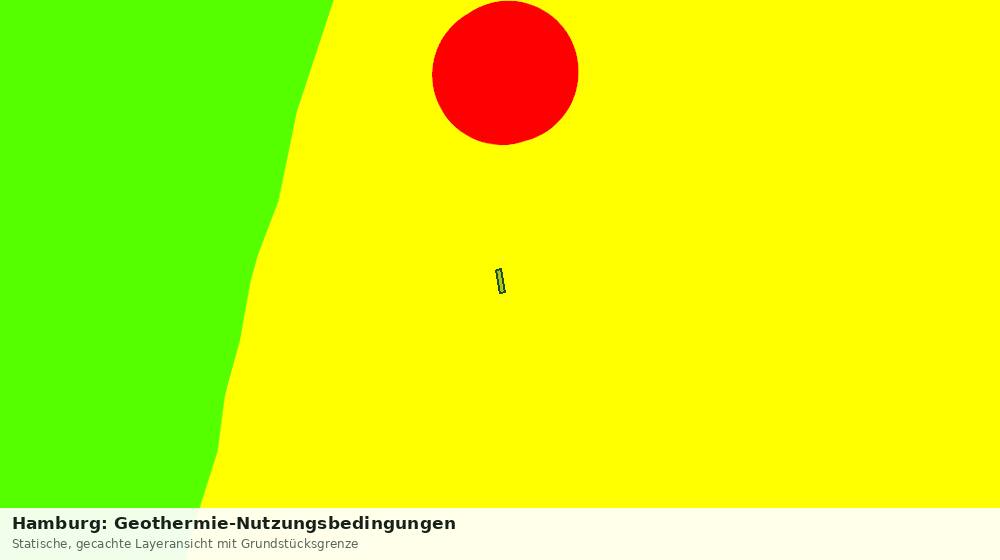Statische Kartenansicht: Hamburg: Geothermie-Nutzungsbedingungen