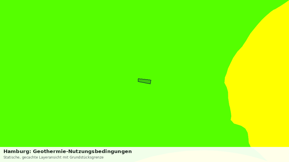 Statische Kartenansicht: Hamburg: Geothermie-Nutzungsbedingungen