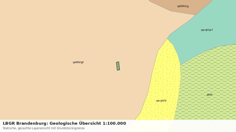 Statische Kartenansicht: LBGR Brandenburg: Geologische Übersicht 1:100.000