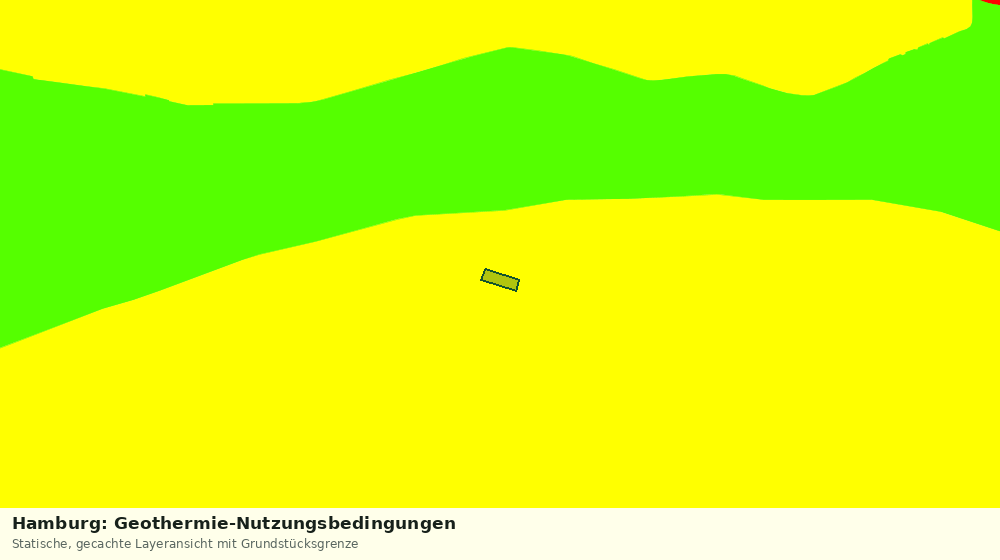 Statische Kartenansicht: Hamburg: Geothermie-Nutzungsbedingungen