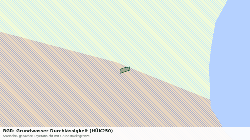 Statische Kartenansicht: BGR: Grundwasser-Durchlässigkeit (HÜK250)