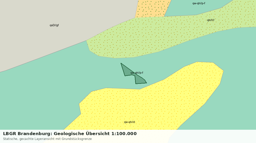 Statische Kartenansicht: LBGR Brandenburg: Geologische Übersicht 1:100.000