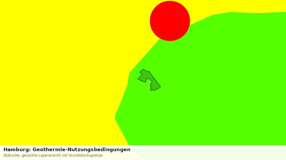 Statische Kartenansicht: Hamburg: Geothermie-Nutzungsbedingungen