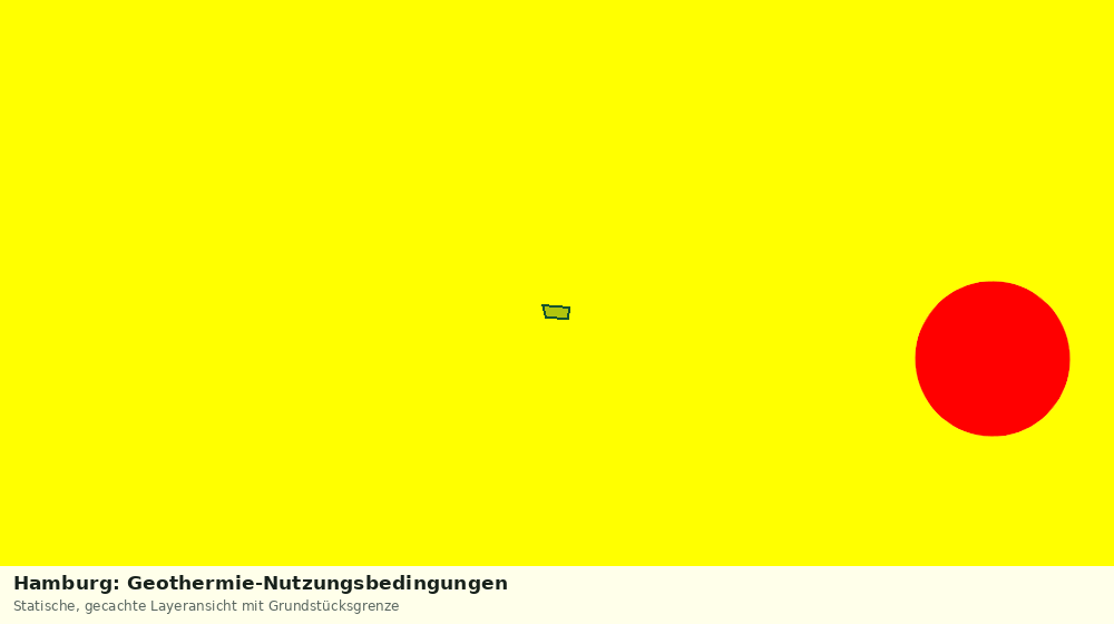 Statische Kartenansicht: Hamburg: Geothermie-Nutzungsbedingungen