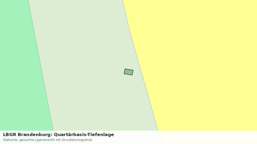 Statische Kartenansicht: LBGR Brandenburg: Quartärbasis-Tiefenlage