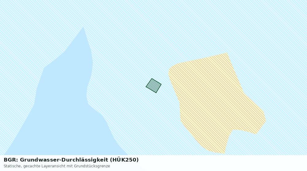Statische Kartenansicht: BGR: Grundwasser-Durchlässigkeit (HÜK250)