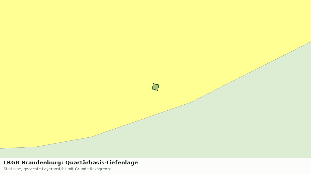 Statische Kartenansicht: LBGR Brandenburg: Quartärbasis-Tiefenlage