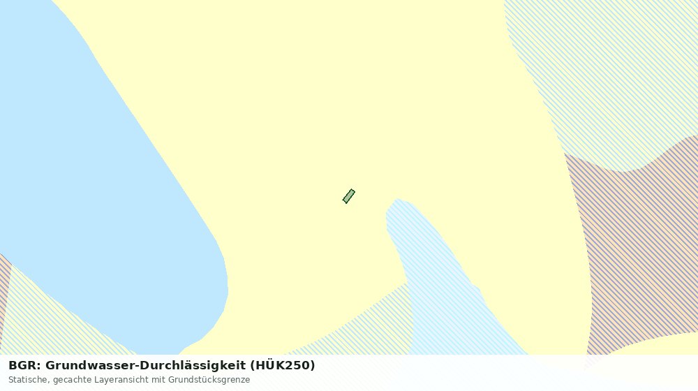 Statische Kartenansicht: BGR: Grundwasser-Durchlässigkeit (HÜK250)