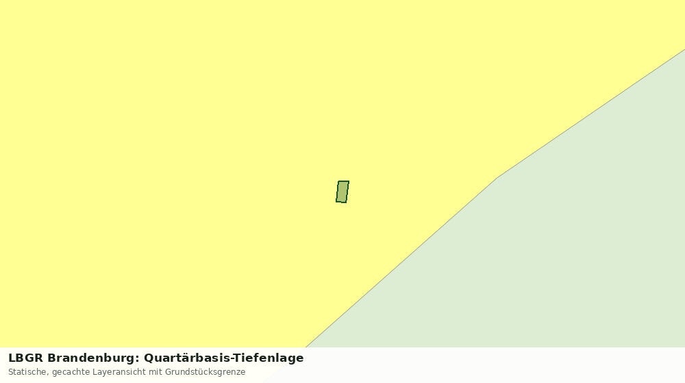 Statische Kartenansicht: LBGR Brandenburg: Quartärbasis-Tiefenlage