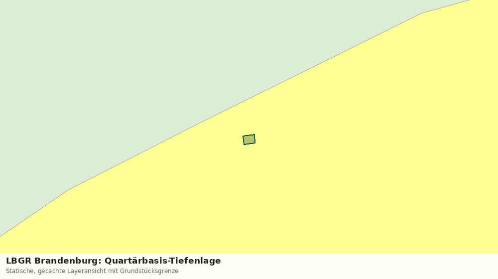 Statische Kartenansicht: LBGR Brandenburg: Quartärbasis-Tiefenlage