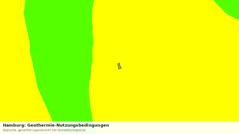 Statische Kartenansicht: Hamburg: Geothermie-Nutzungsbedingungen