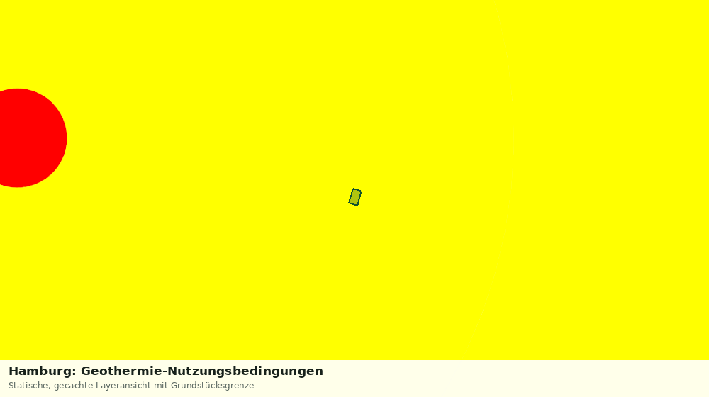 Statische Kartenansicht: Hamburg: Geothermie-Nutzungsbedingungen