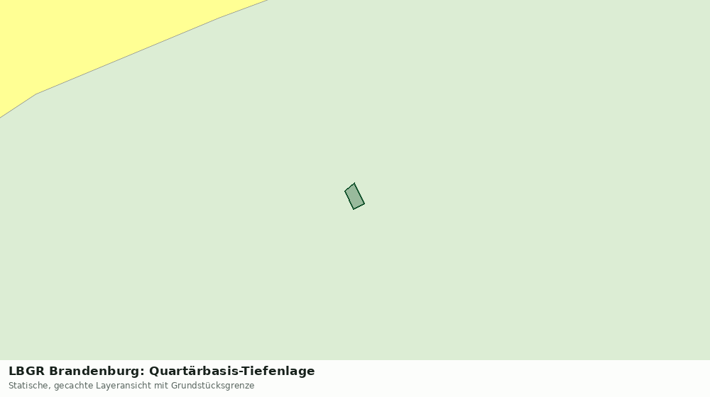 Statische Kartenansicht: LBGR Brandenburg: Quartärbasis-Tiefenlage