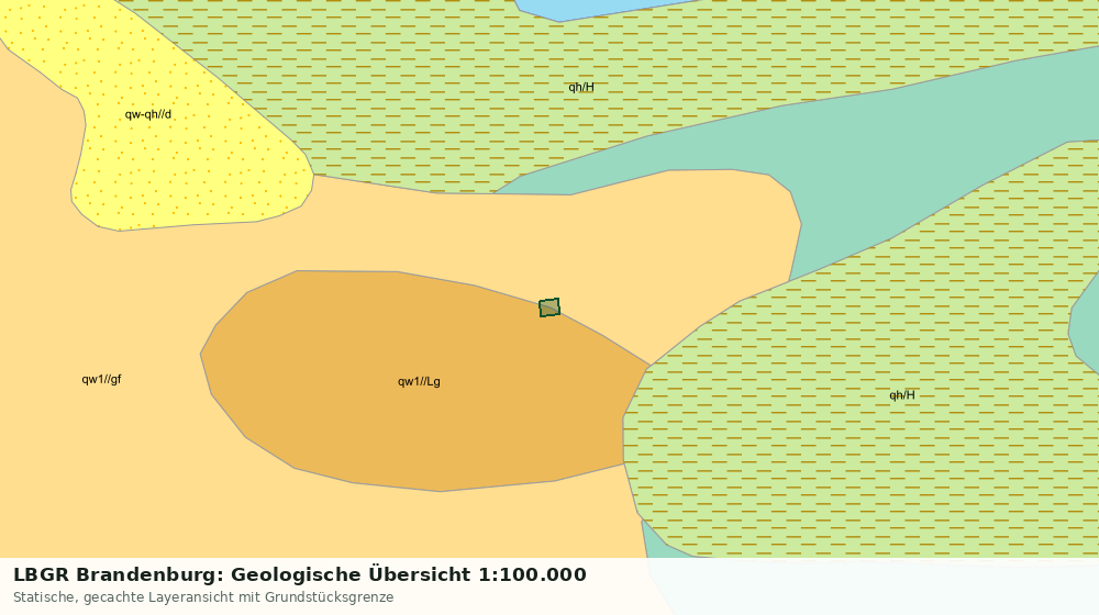 Statische Kartenansicht: LBGR Brandenburg: Geologische Übersicht 1:100.000