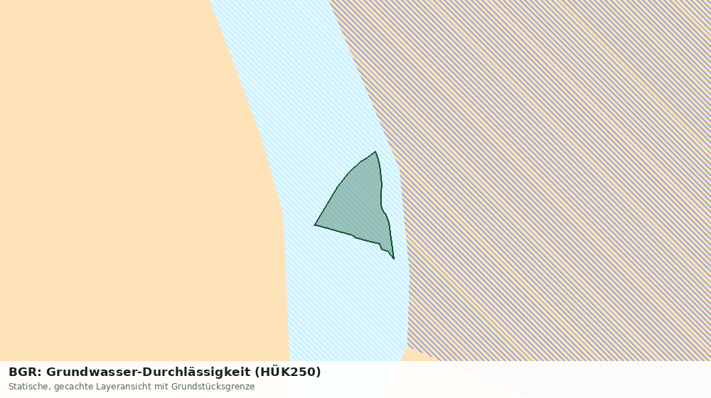Statische Kartenansicht: BGR: Grundwasser-Durchlässigkeit (HÜK250)