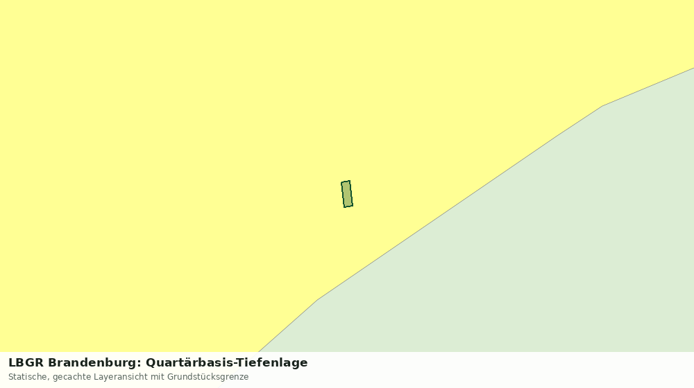 Statische Kartenansicht: LBGR Brandenburg: Quartärbasis-Tiefenlage