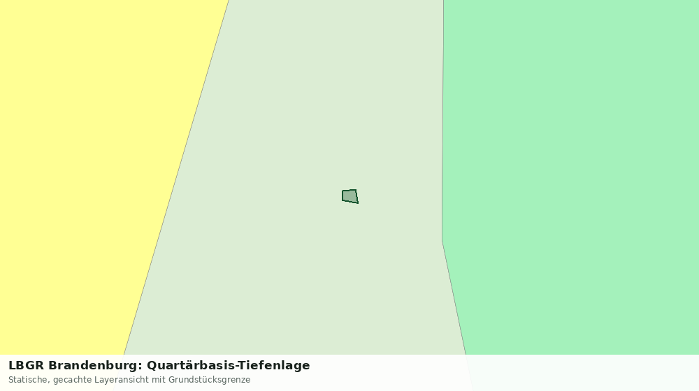 Statische Kartenansicht: LBGR Brandenburg: Quartärbasis-Tiefenlage