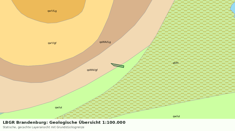 Statische Kartenansicht: LBGR Brandenburg: Geologische Übersicht 1:100.000