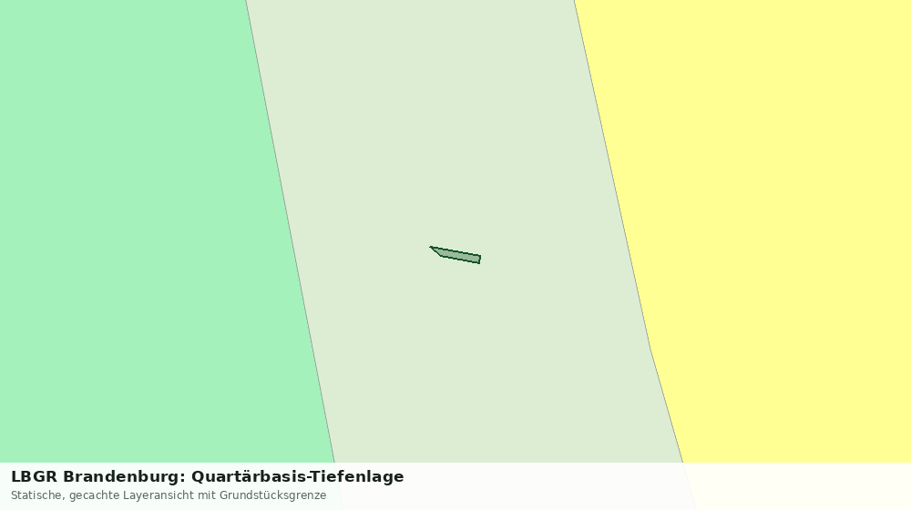Statische Kartenansicht: LBGR Brandenburg: Quartärbasis-Tiefenlage