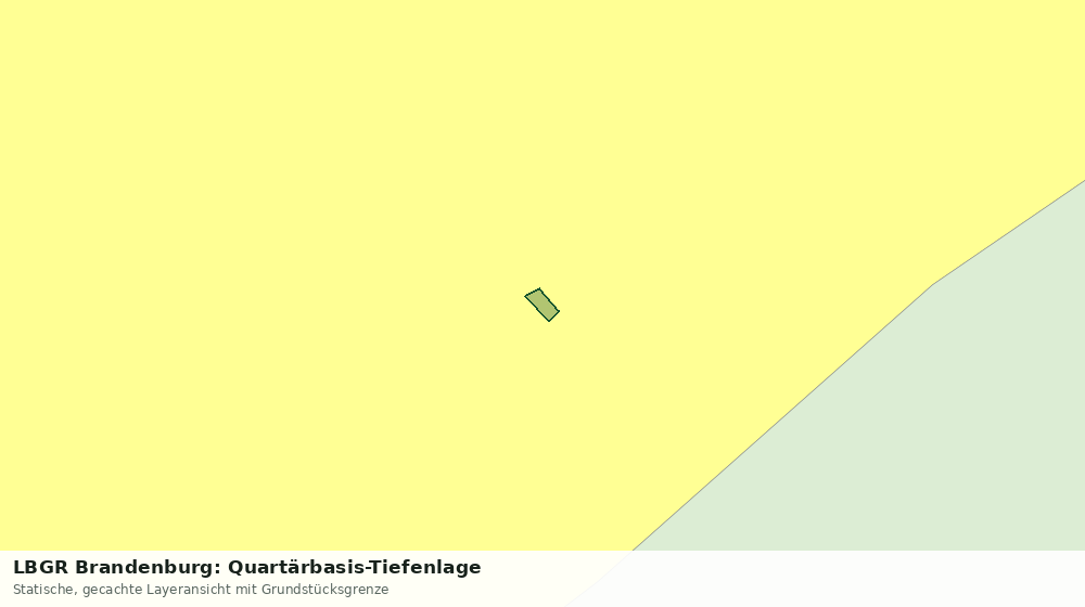 Statische Kartenansicht: LBGR Brandenburg: Quartärbasis-Tiefenlage