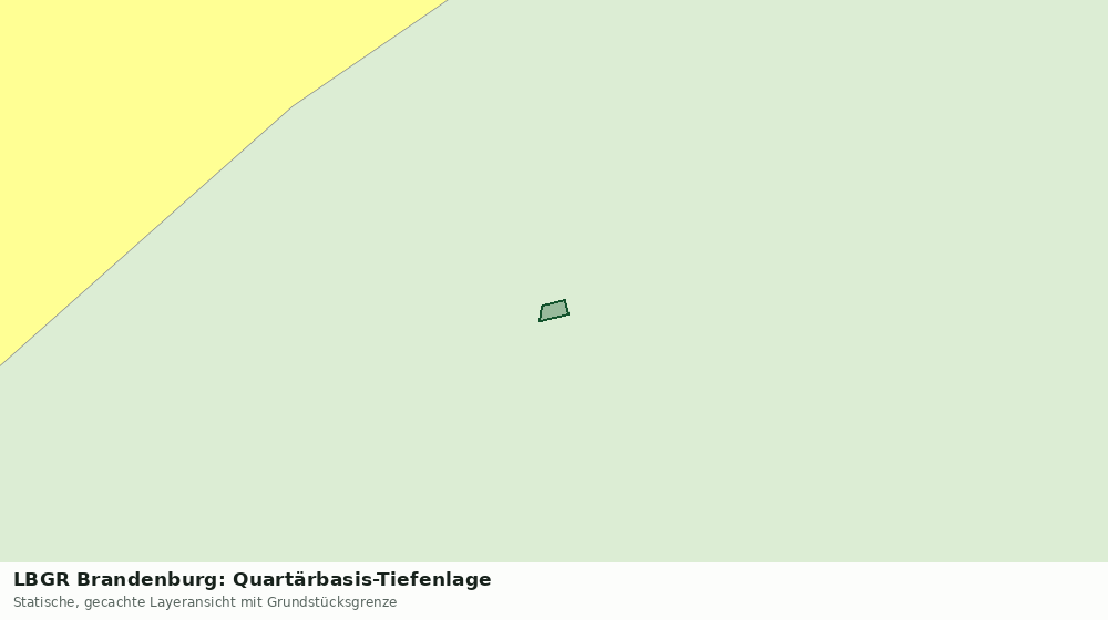 Statische Kartenansicht: LBGR Brandenburg: Quartärbasis-Tiefenlage