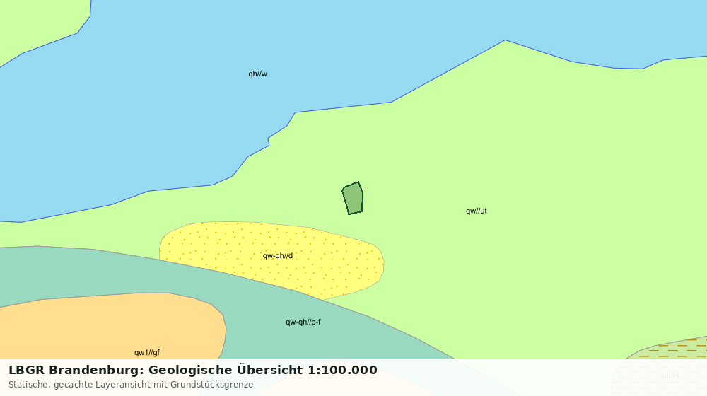 Statische Kartenansicht: LBGR Brandenburg: Geologische Übersicht 1:100.000