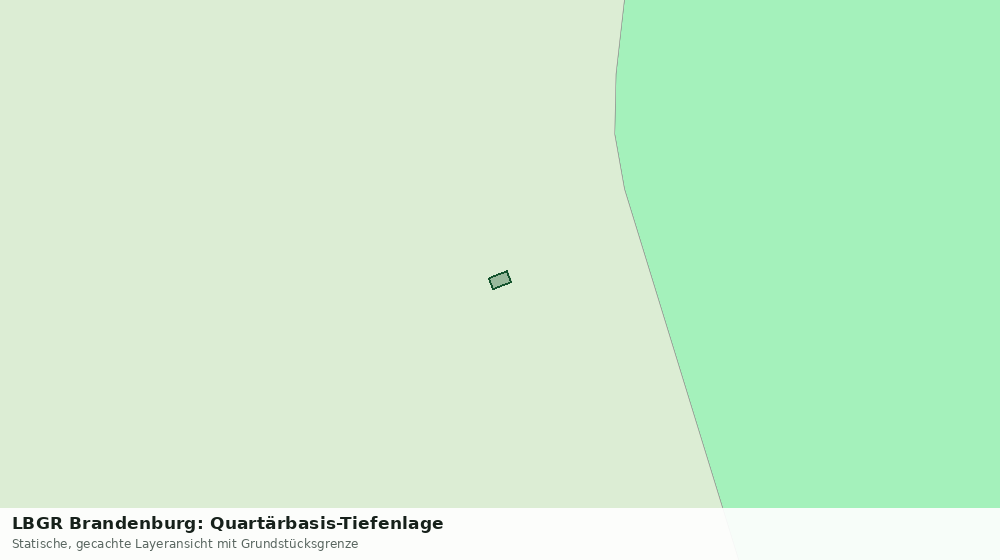 Statische Kartenansicht: LBGR Brandenburg: Quartärbasis-Tiefenlage