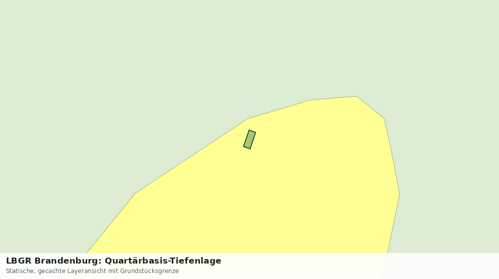 Statische Kartenansicht: LBGR Brandenburg: Quartärbasis-Tiefenlage
