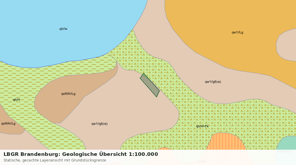Statische Kartenansicht: LBGR Brandenburg: Geologische Übersicht 1:100.000