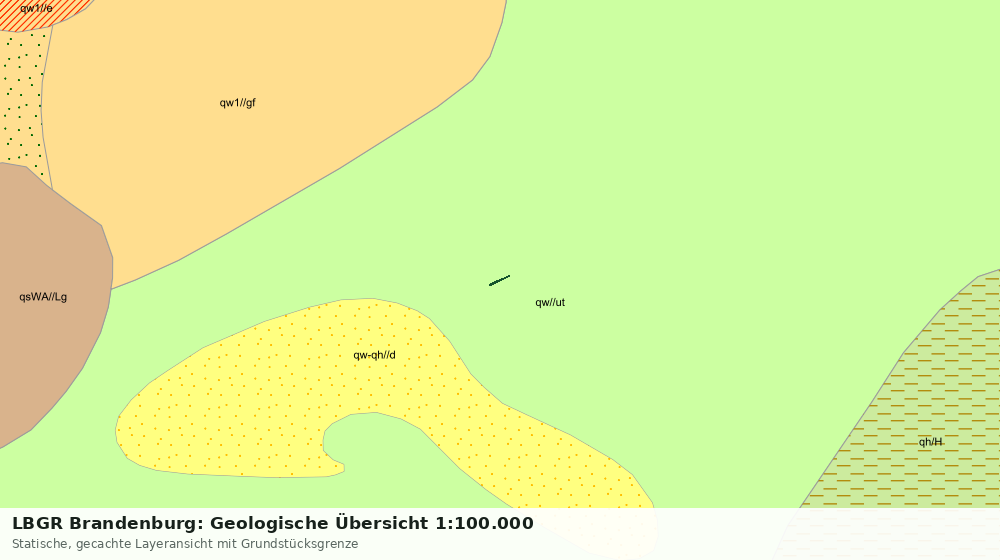 Statische Kartenansicht: LBGR Brandenburg: Geologische Übersicht 1:100.000