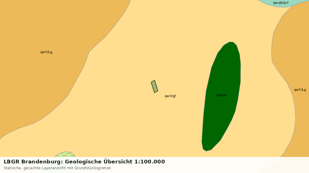 Statische Kartenansicht: LBGR Brandenburg: Geologische Übersicht 1:100.000
