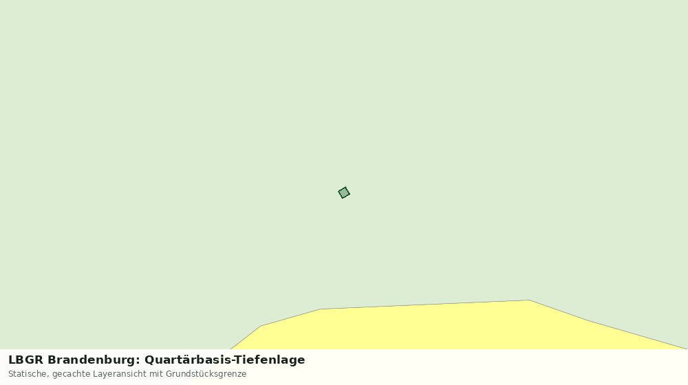 Statische Kartenansicht: LBGR Brandenburg: Quartärbasis-Tiefenlage