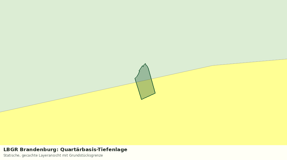 Statische Kartenansicht: LBGR Brandenburg: Quartärbasis-Tiefenlage