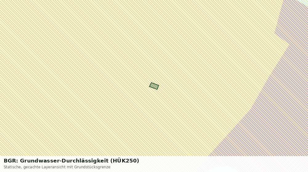 Statische Kartenansicht: BGR: Grundwasser-Durchlässigkeit (HÜK250)