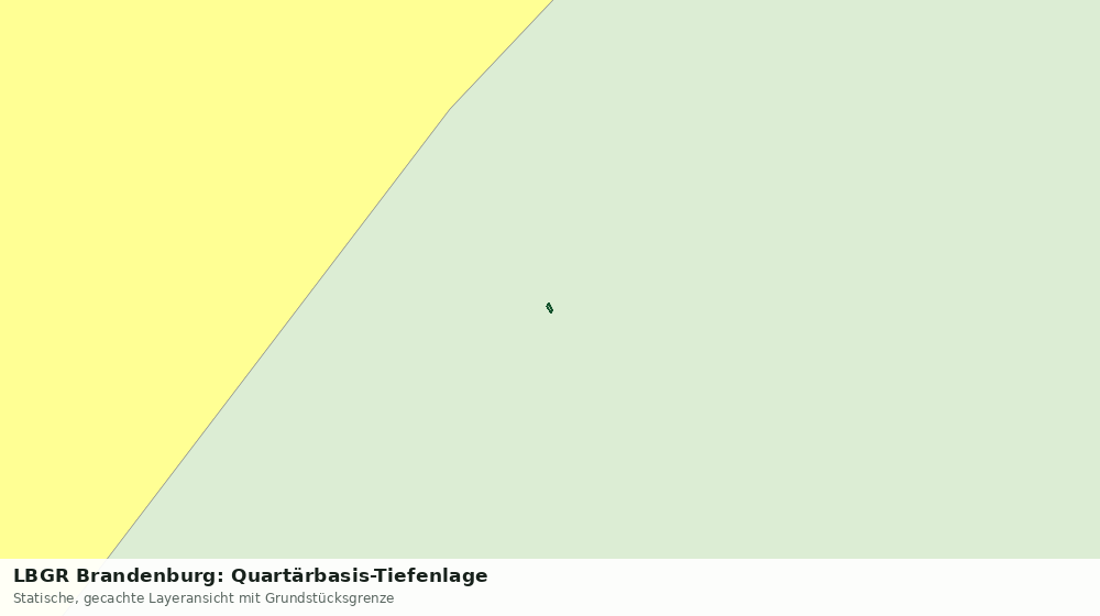 Statische Kartenansicht: LBGR Brandenburg: Quartärbasis-Tiefenlage