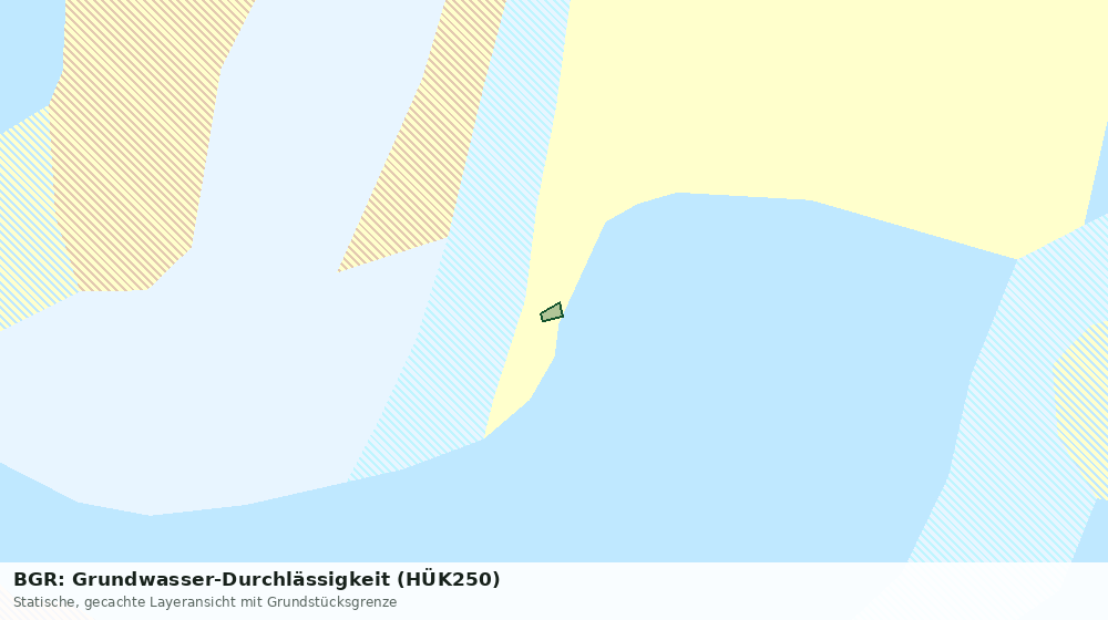 Statische Kartenansicht: BGR: Grundwasser-Durchlässigkeit (HÜK250)