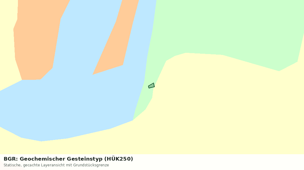 Statische Kartenansicht: BGR: Geochemischer Gesteinstyp (HÜK250)