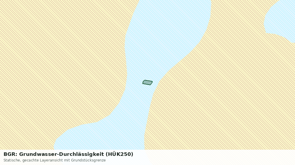 Statische Kartenansicht: BGR: Grundwasser-Durchlässigkeit (HÜK250)